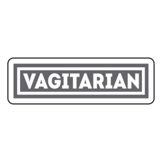 Vagitarian Sticker (Grey)